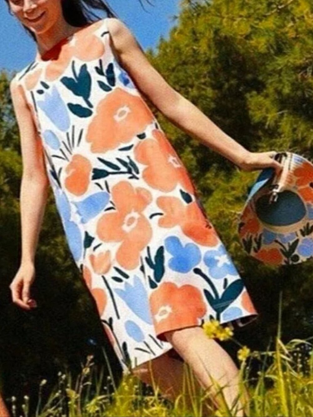 Marimekko for Uniqlo Floral Dress Women's Size XS Retro Sleeveless